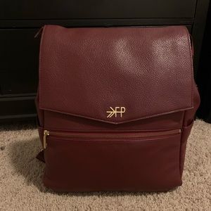 Burgundy Classic Diaper Bag